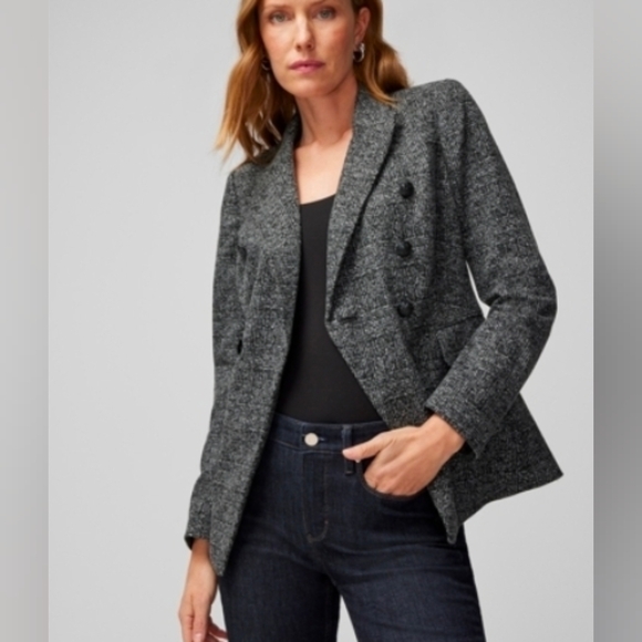 White House Black Market Jackets & Blazers - ❤️ NWOT! WHITE HOUSE BLACK MARKET KNIT PLAID STUDIO BLAZER JACKET, 4